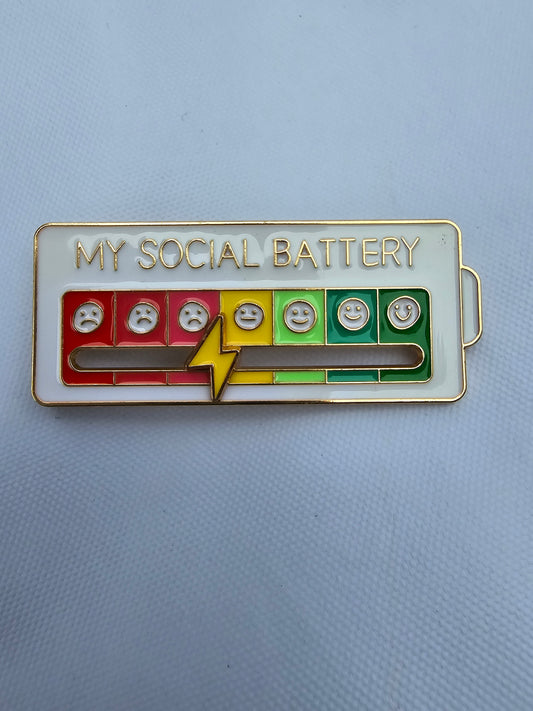 Social Battery Pin