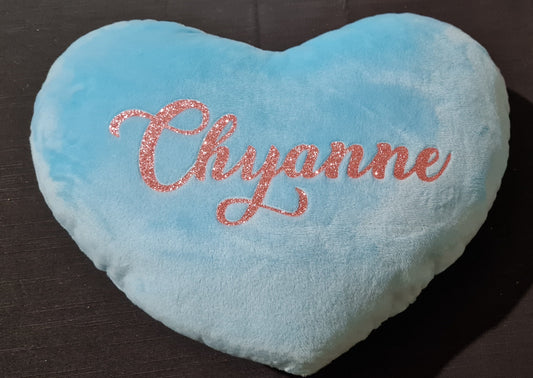Unique personalised heart shaped cushions - customised affirmation pillows *As seen in The Only Way Is Essex*