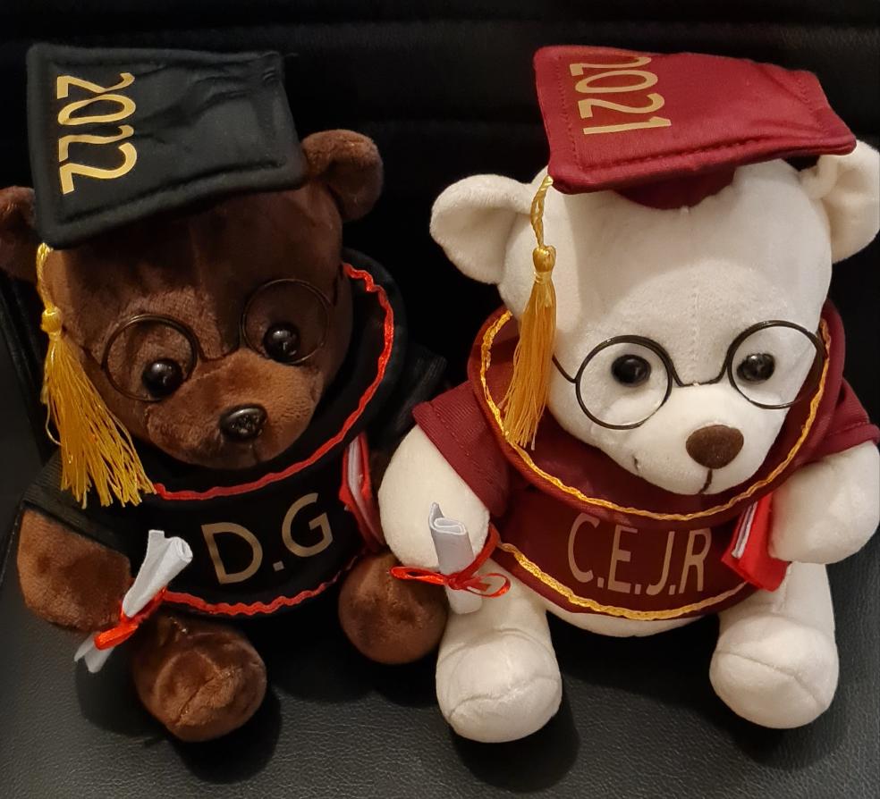 20cm Personalised Graduation bears