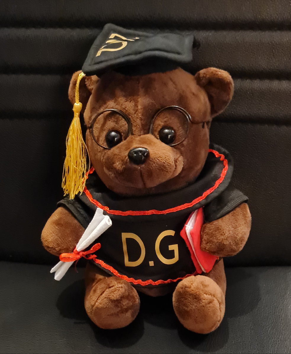 20cm Personalised Graduation bears