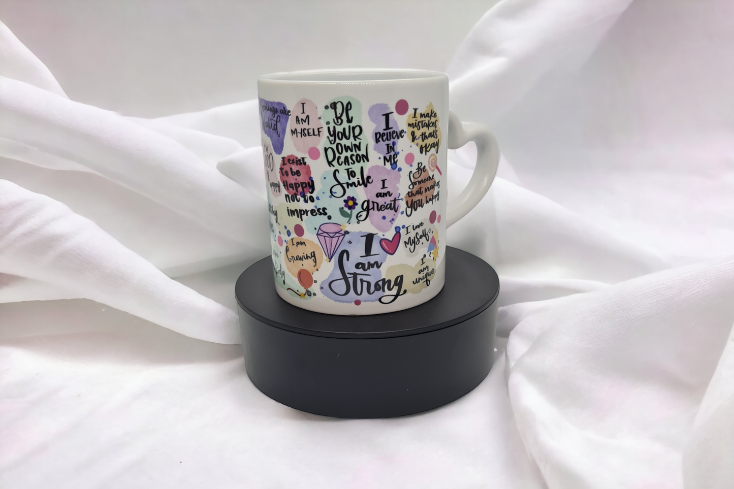 Self Love 11oz Mug with Heart-Shaped Handle