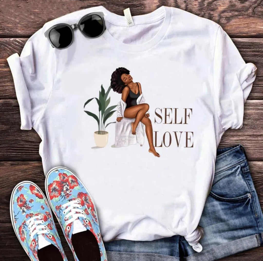 Self Love Women's White T-Shirt