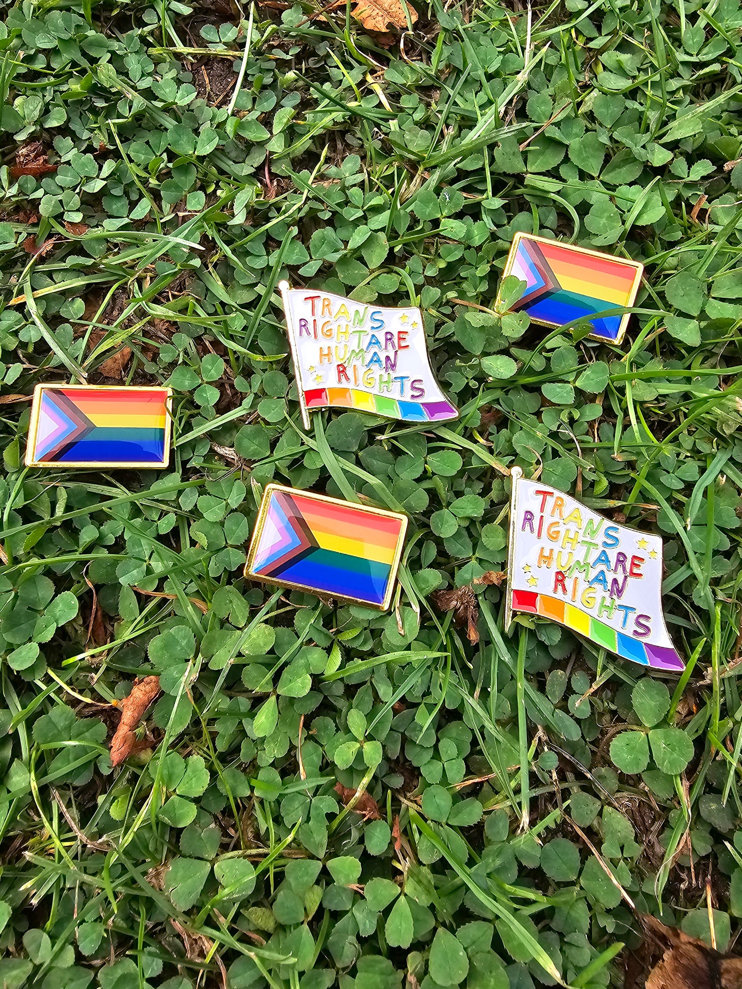 Pride & Trans Rights Enamel Pin Badges