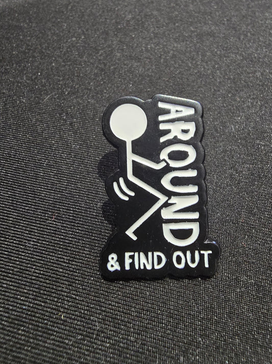 "Find Out" Enamel Pin – For Those Who Know the Vibe